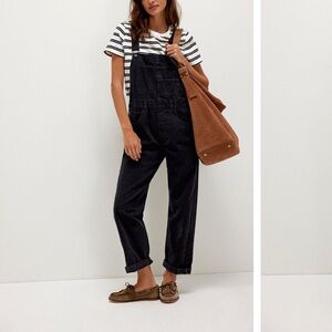 Free People ziggy Black Denim Overalls